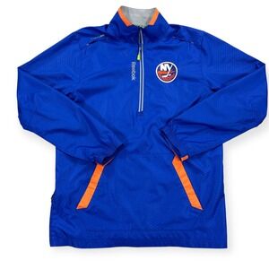 Reebok Jacket Men's Small New York Islanders Track Windbreaker Center Ice Hockey